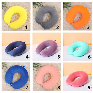 Cuscino da Viaggio a Forma di U Personalizzabile con Logo, Disponibile in Vari Colori, Cuscino Ergonomico in Schiuma per Adulti, Ideale per Aereo - Product Image 3