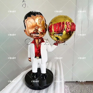 Sculpture Pop Art Alec Monopoly : Monopoly Dollar, Sac d'argent, Pinocchio avec Cœur d'amour - Product Image 1