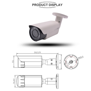 กล้องโลหะ IP67รองรับ hik 4X 2.8-12mm PoE + 6MP IP เครือข่ายกล้องมองกลางคืนการตรวจจับมนุษย์ NDAA - Product Image 3