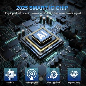 Antenne <span class=keywords><strong>TV</strong></span> numérique UHF à gain élevé pour Smart <span class=keywords><strong>TV</strong></span> 2025, intérieur/extérieur, câble de 3 m, grand nombre de chaînes stables, crochets inclus - Product Image 2