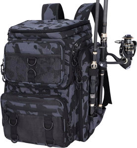 Bolsa de pesca de servicio pesado Almacenamiento múltiple Bolsa grande Tiendas Señuelos Equipo de pesca Mochila de pesca impermeable - Product Image 1