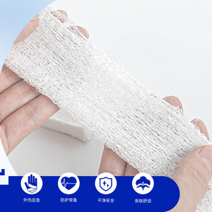 Gaze compressée stérile en coton froissé 4,5x4,1 yards, blanche, 6 plis, pansement médical à usage unique, fabriqué en Chine - Product Image 3