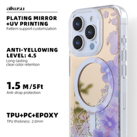 Fabricants de sources Miroir galvanisé magnétique pour Iphone14 15pro 1.5m Anti Shock UV Printing Follower Phone case pour iPhone 15 13pro Max