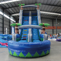 Toboggan gonflable géant commercial pour adultes adultes en gros Softplay Ball Pit Kids gonflable Cooler Ring Toss Game