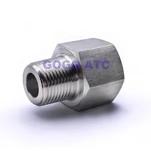 High quality Quick coupler ZG 1/8'' 1/4'' 3/8'' 1/2'' male to female thread stainless steel 304 high pressure Straight adapter fitting