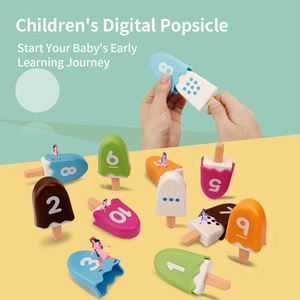 Jeu d'association des chiffres en forme de bâtonnet de glace pour l'éducation des enfants, jouet d'apprentissage des mathématiques numériques coloré, jouet Montessori pour bébés - Product Image 5