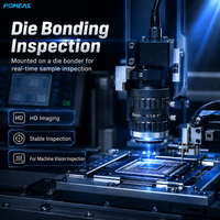 Objectif de vision industrielle 10MP 1 pouce 12mm à monture C, F2.0-F22, mise au point manuelle pour l'inspection des PCB, des composants électroniques et des pièces de précision