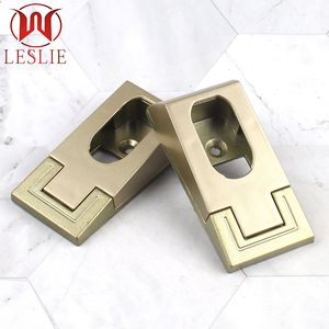 Leslie Flange de rail à vêtements en alliage de zinc pour tube carré de 12 mm, fixation murale, quincaillerie de penderie - Product Image 1