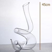 Vente en gros Carafe à vin rouge en verre transparent en forme d'animal