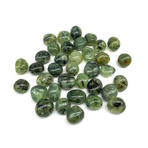 للبيع بالجملة أحجار كريمة من أحجار بريهنيت الخضراء الكريستالية الطبيعية ، حصى من الكرستال الأخضر للبيع - Product Image 1