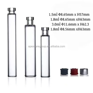 Cartuchos de Vidrio UV ApexCare de 3 ml con Tapa de Rosca, Resistentes al Agua y Duraderos para Envasado de Cosméticos y Líquidos - Product Image 5