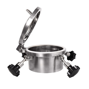 S304 316L tanque sanitário redondo bueiro quadrado bueiro de aço inoxidável bueiro tampa - Product Image 4
