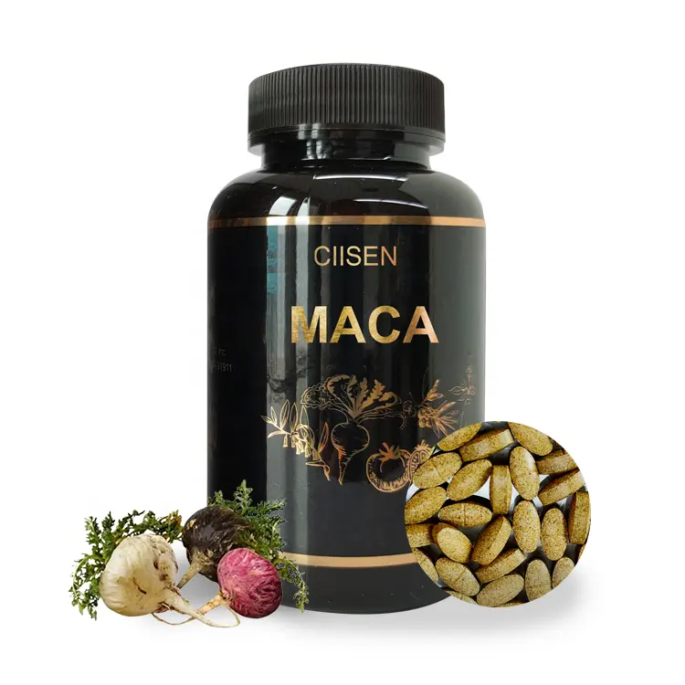 Ciisen 2022 high quality low price food supplements healthcare maca energy coffee for men improve ability Maca tablet 95%