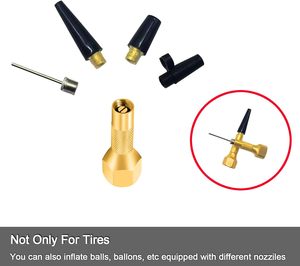 Brass vít trên Twist-ON không khí Chuck lốp Inflator vòi phun cho lốp - Product Image 6