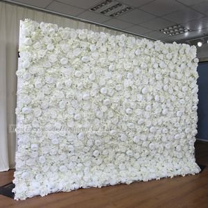 LFB1092 Nuovo Design Parete Floreale 3D in Tessuto Bianco con <span class=keywords><strong>Peonie</strong></span> e Rose Arrotolabile per Decorazioni di Matrimoni ed Eventi - Product Image 5