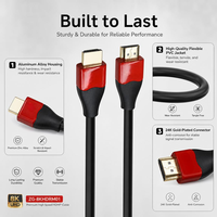 Câble HDMI 2.1 48 Gbps pour téléviseur 8K, home cinéma, moniteur de jeu 4K/120Hz