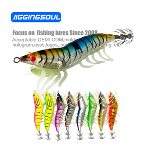 Señuelo de agua salada de pulpo RTS503, cebos EGI, anzuelo de calamar, plantilla luminosa 3,0 #, señuelo de sepia de camarón para pesca de salmón <span class=keywords><strong>en</strong></span> ríos - Product Image 1