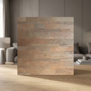 Panel de Pared de Cobre Delgado Natural, Moderno, Antiestático, Resistente a la Humedad, Superficie 3D, para Interiores, Uso en Hoteles, Tamaños 15x60cm - Product Image 2