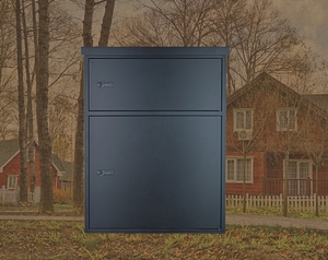 <span class=keywords><strong>Cassetta</strong></span> <span class=keywords><strong>Postale</strong></span> Moderna da Esterno in Metallo Zincato, Contenitore per Pacchi per Appartamenti, Decorazione da Esterno - Product Image 6