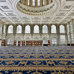 <span class=keywords><strong>Tapis</strong></span> de mosquée en rouleau 80 % laine de qualité supérieure, à poils longs et doux, pour couverture mur à mur des mosquées et centres islamiques - Product Image 3