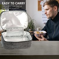 Eco Bento Kleine wasserdichte Studenten Oxford Logo isolierter Kühler Tote Picknick Schule Lunchbox Tasche für Kinder