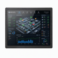 Ordinateur à écran tactile capacitif 17 pouces à large plage de température pour usine intelligente, support professionnel