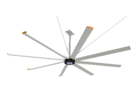 Duel King Vente Chaude 2025 Ventilateurs de Plafond HVLS Industriels Commerciaux 20ft 24ft Lames En Alliage D'aluminium 30-34dB Moteur Silencieux 220V