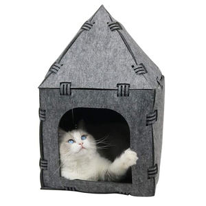 Felt House al coperto e Tunnel gattino annoiato giocattoli per animali domestici in feltro per animali domestici Cave Cubby per gatti e cani di piccola taglia - Product Image 1