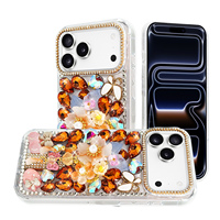 Étui de téléphone portable haut de gamme KINGSOUL avec diamants et cristaux brillants, installation antichoc à clipser pour
