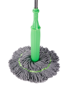 Vadrouille de nettoyage mains libres en une étape à essorage automatique Vadrouille à chenille rotative à motif rectangulaire paresseux extensible pour un usage domestique
