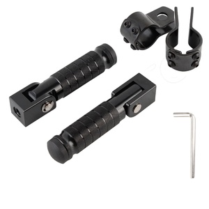 YHMOTO Folding <b>Footrest</b> Pedals Clamp for Honda CRF1100L 1000L NC750X CB500X CMX500 - Product Image 1