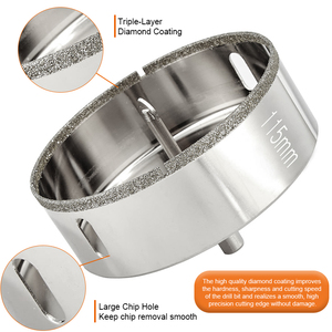 5mm-120mm Ngọc Bích mạ điện Kim Cương nghiêng lõi khoan <span class=keywords><strong>bit</strong></span> cho Gạch gốm thủy tinh - Product Image 6