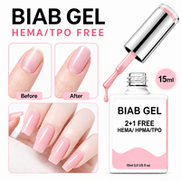 Gel Constructor de Uñas en Botella (BIAB) de Alta Calidad Profesional, Libre de HEMA y TPO, para Extensión de Uñas