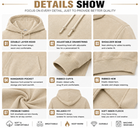 Sweat-shirt à capuche 100% chanvre pour homme, écologique, léger, respirant, décontracté, OEM ODM