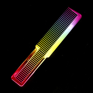 Peine Arcoíris Electrochapado Grande de Plástico, Herramienta de Estilismo para Salones de Belleza y Barberías - Product Image 5