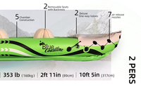 Bateau de pêche gonflable en PVC, kayak épaissi, bateau à rames, annexe pour moteur hors-bord, radeau, bateau semi-rigide en fibre de verre, bateau de dérive