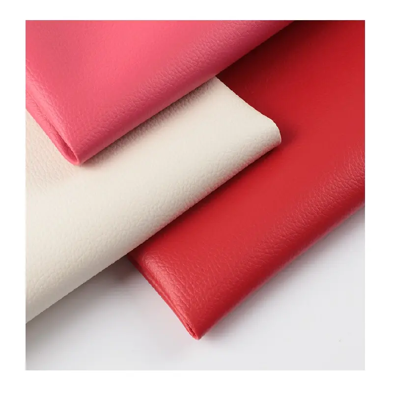 Durable Litchi Faux cuero sintético cuero Artificial Faux PU cuero para sofá cubierta de asiento de coche zapatos tapicería