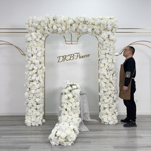 Bán buôn Chất lượng cao lụa hoa hồng RUNNERS Hoa Lối đi Runner đám cưới hàng trang trí Nhân Tạo Hoa cưới - Product Image 6