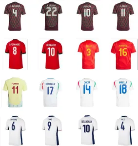 Nieuwe 23 24 Mbappe Wit Voetbalshirt 2024 2025 Thailand Kwaliteit Cr7 Club Team Heren Verenigd Voetbal Shirts Uniform