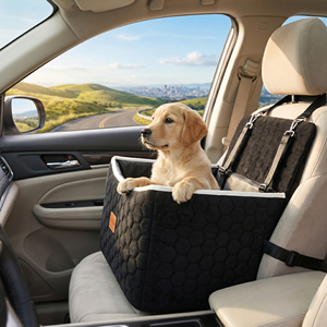 <span class=keywords><strong>Siège</strong></span> auto moderne pour <span class=keywords><strong>chien</strong></span> avec intérieur rembourré doux, installation stable et conception de <span class=keywords><strong>protection</strong></span> pour les voyages - Product Image 2
