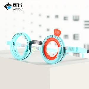 Monture d'essai Keyou ronde pleine monture avec branches réglables et verres interchangeables pour adultes unisexe - Product Image 2