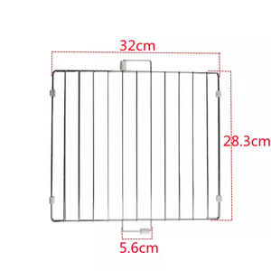 Rejilla para horno microondas, 32cm x 28,3 cm, acero inoxidable, Universal, para hornos de 32L, accesorio para el hogar - Product Image 1