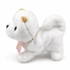 Jouet en peluche interactif musical, chien <span class=keywords><strong>Pomeranian</strong></span>, sons, jeu d'interaction multijoueur, amusant, musical, mignon, jouet familial, coton PP - Product Image 5