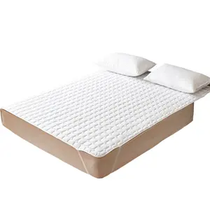 Couvre-matelas élastique matelassé, protection de matelas d'hôtel, housse de lit imperméable, taille une place, King Size, vente en gros