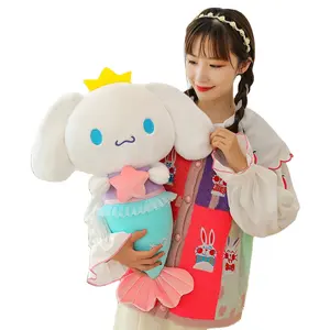 AIFEI खिलौना प्यारा कार्टून प्यारा जलपरी Sanrio गुड़िया 15 इंच आलीशान सोने के लिए तकिया लड़की जन्मदिन का उपहार