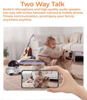 Robot Inteligente con IA para Mascotas 2026 - Cámara Dual HD 2K 360° °   Cámara de Seguridad Móvil, Control por Aplicación con Audio Bidireccional para Perros y Gatos