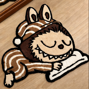 Tappeto <span class=keywords><strong>di</strong></span> Lusso Fatto <span class=keywords><strong>a</strong></span> <span class=keywords><strong>Mano</strong></span> su Misura in <span class=keywords><strong>Lana</strong></span> con Logo <span class=keywords><strong>a</strong></span> Cuore, Stile Moderno, Dimensioni Personalizzabili, Base in Lattice, Ordine Minimo 1 Pezzo - Product Image 4