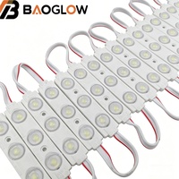 Modules LED SMD 2835 DC 12V IP65 étanches pour enseignes publicitaires commerciales, 1,5W LED haute luminosité, module 3 LED