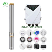 Pompe à eau solaire pour puits profond pompe à courant continu de 3 pouces pompe à eau d'irrigation goutte à goutte 1hp en Zambie