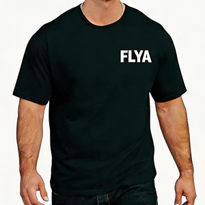 T-shirt ample en coton personnalisé pour homme, style streetwear, manches mi-longues, coupe oversize - Product Image 1